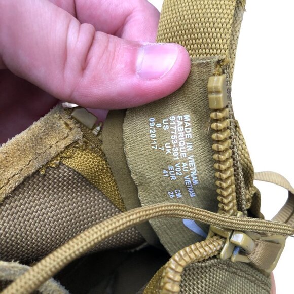 2017 Nike Air Force 1 SF Mid Desert Moss Size 8 - Picture 10 of 11